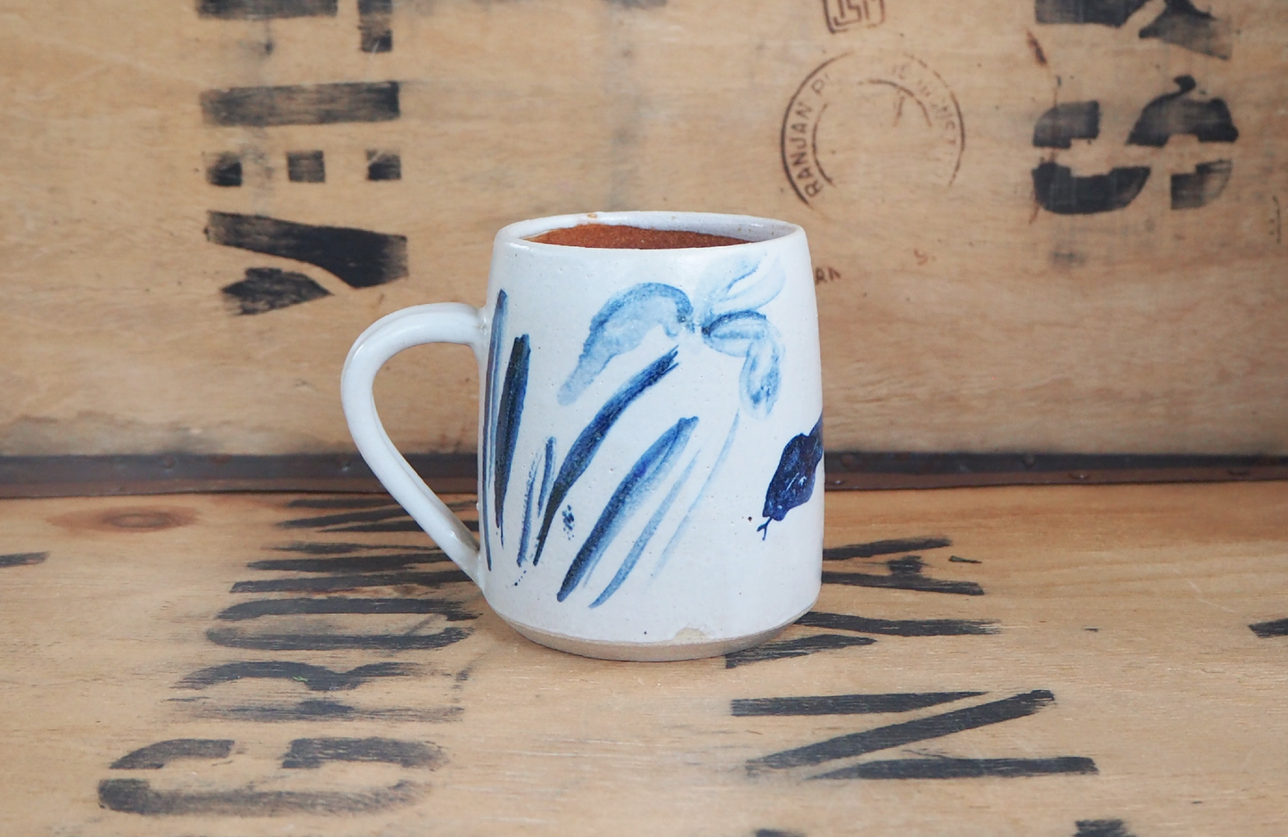 Mug with Snake & Iris by Ella Bua-In