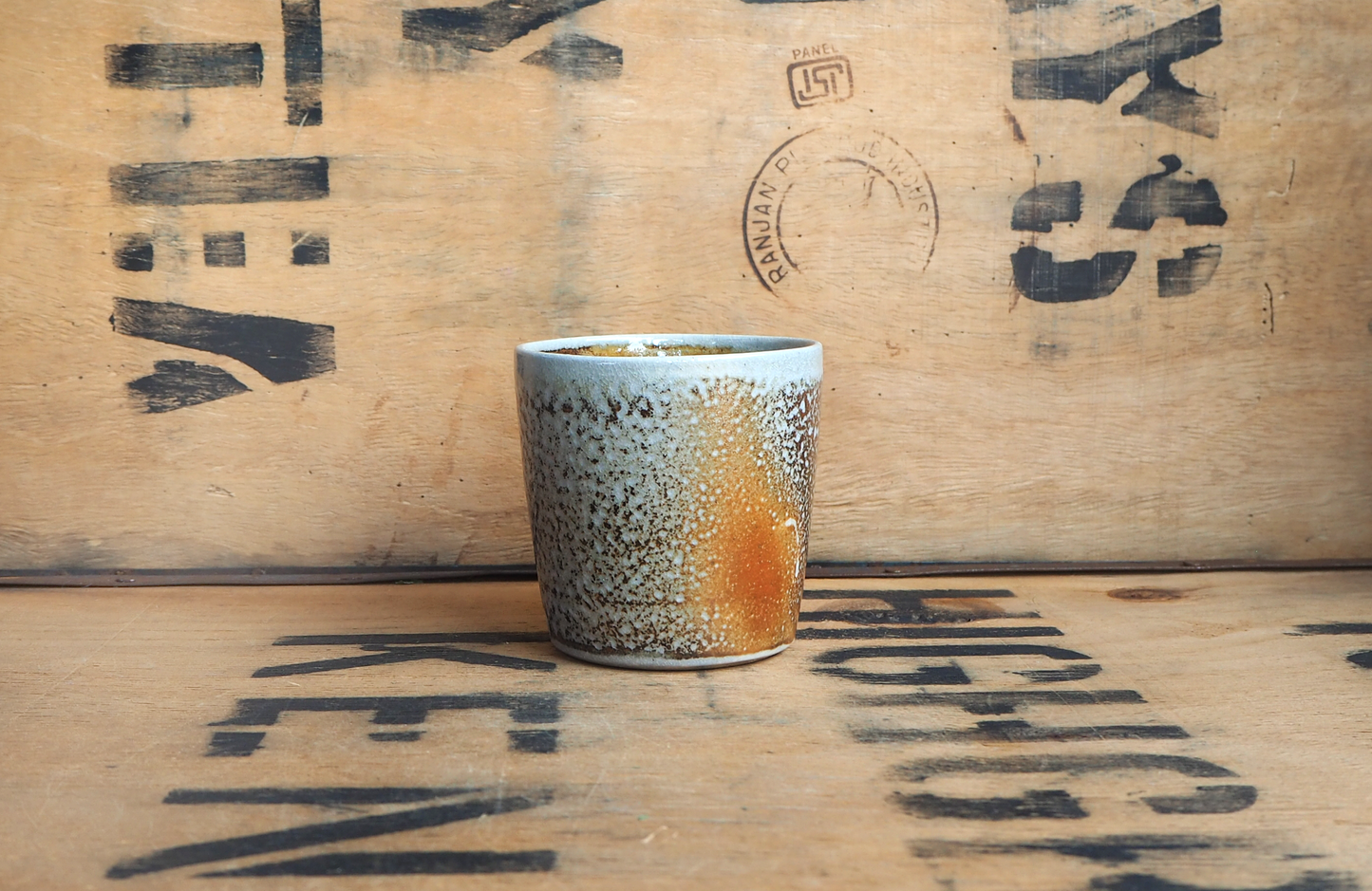Small Sodafired Tumbler by Bob Andrew