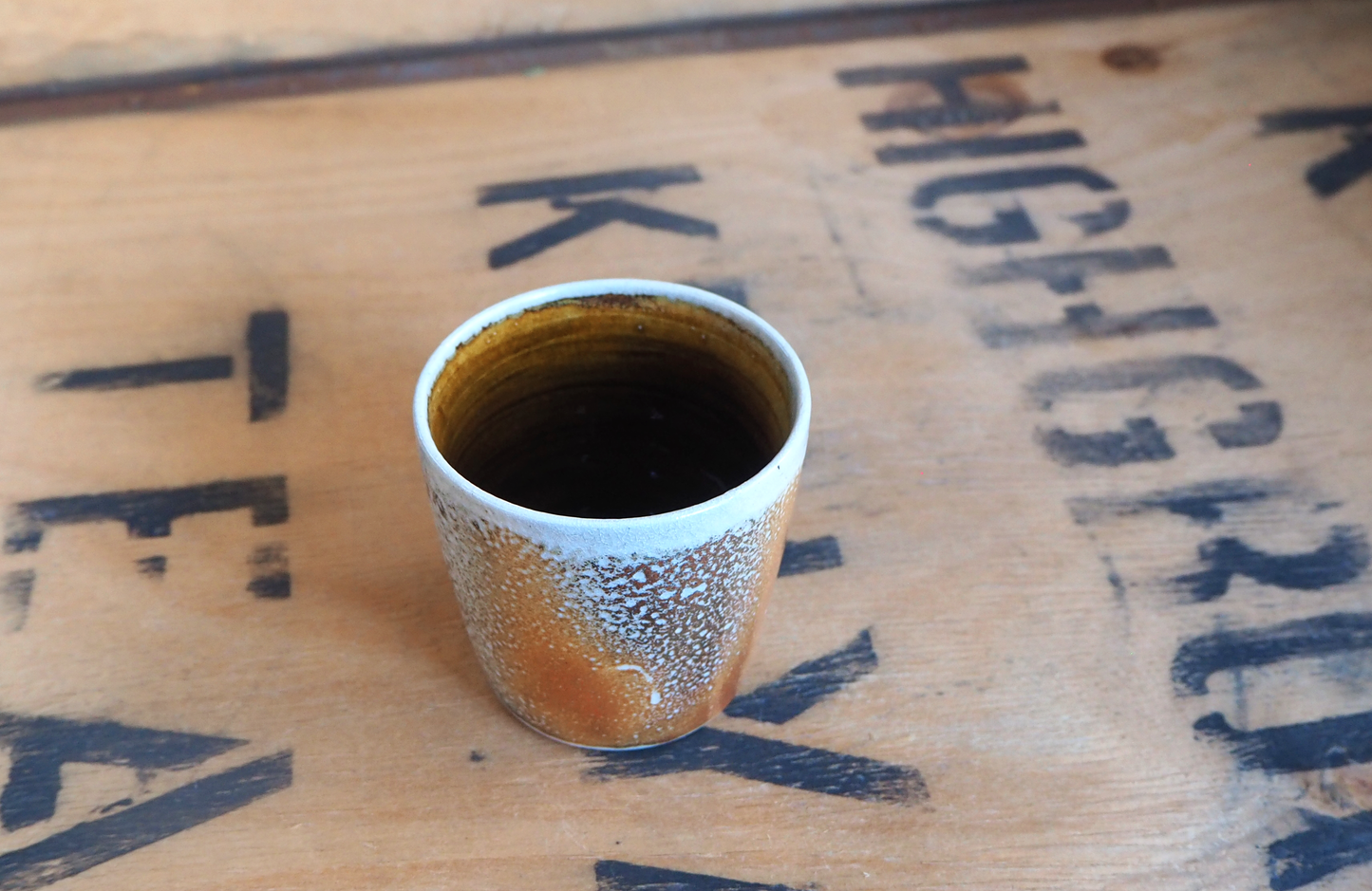 Small Sodafired Tumbler by Bob Andrew