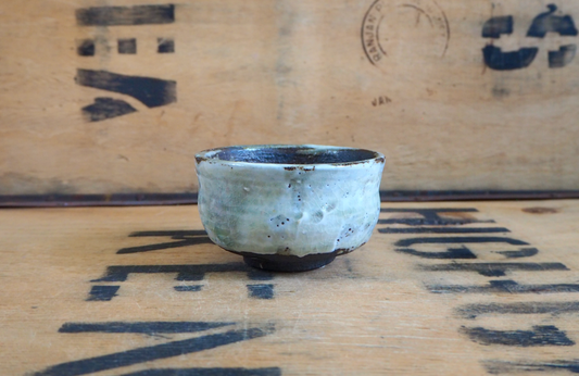 Ash & Celadon Teabowl (2) by Anja Graefe