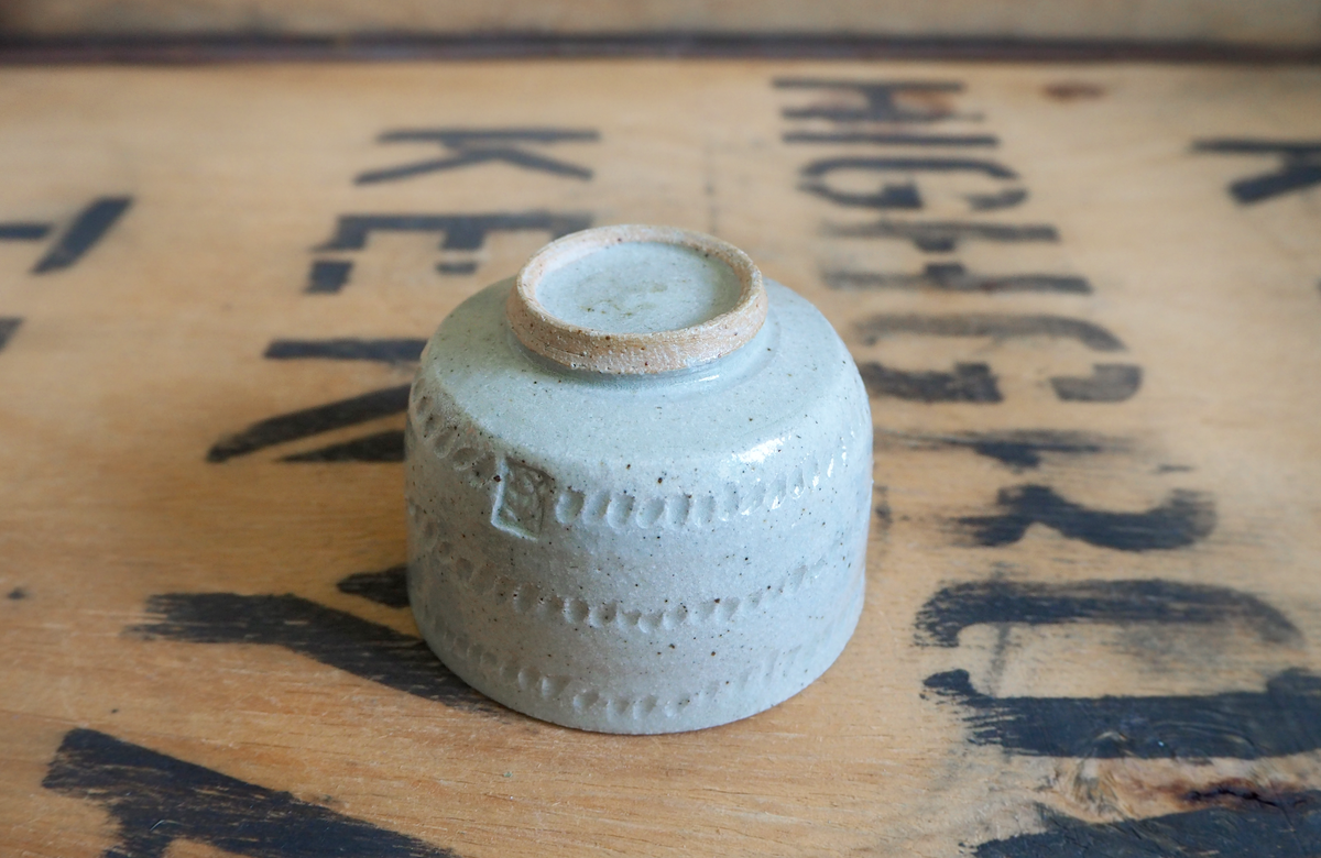 Ash & Celadon Teabowl (4) by Anja Graefe