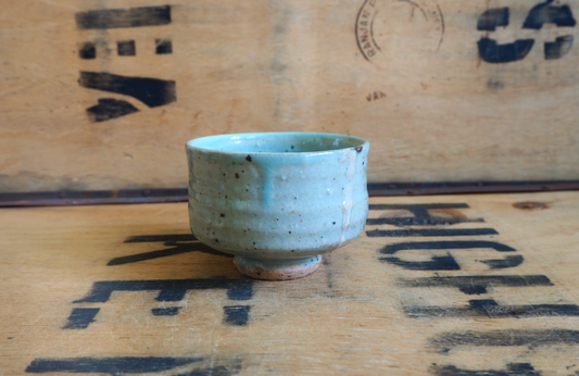 Ash & Celadon Teabowl (5) by Anja Graefe