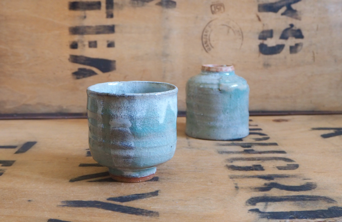 Ash & Celadon Yunomi (6) by Anja Graefe