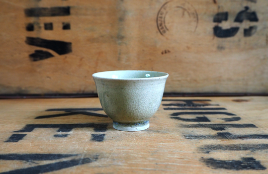 Porcelain Chun Ash Teabowl (27) by Michel François