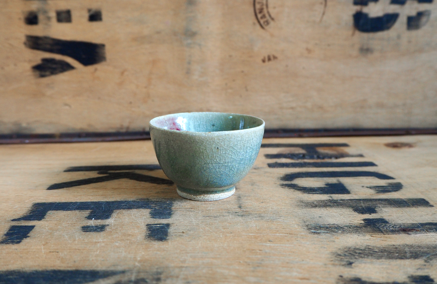 Porcelain Chun Ash Teabowl (31) by Michel François