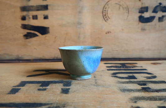 Porcelain Chun Ash Teabowl (36) by Michel François