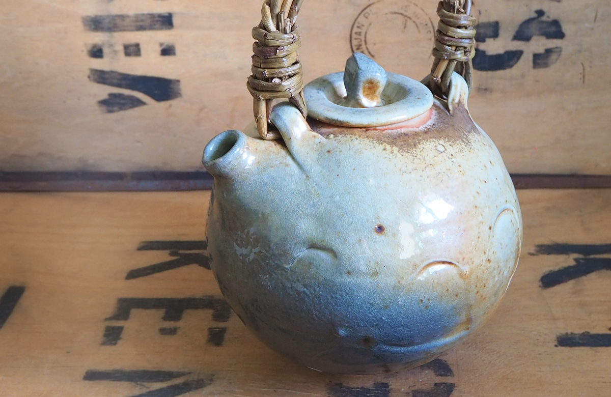 Woodfired Porcelain Moon Teapot by John Mackenzie