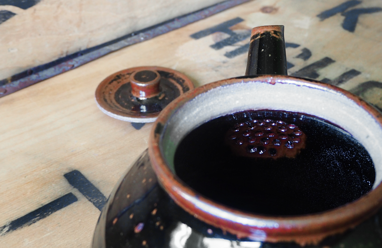 Tenmoku Teapot by The Leach Pottery