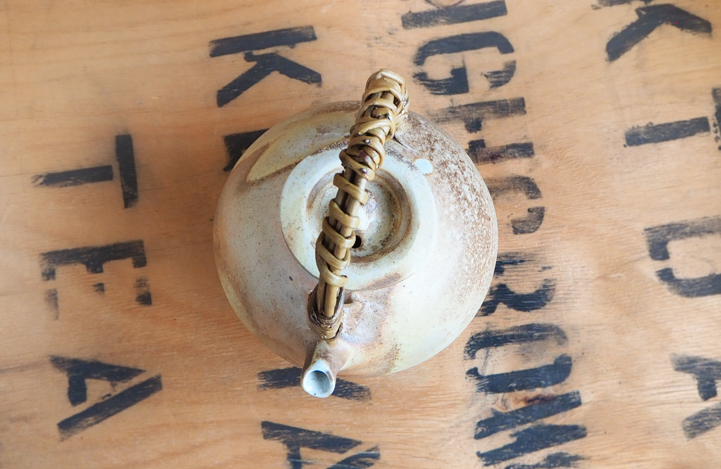 Woodfired Porcelain Teapot by John Mackenzie