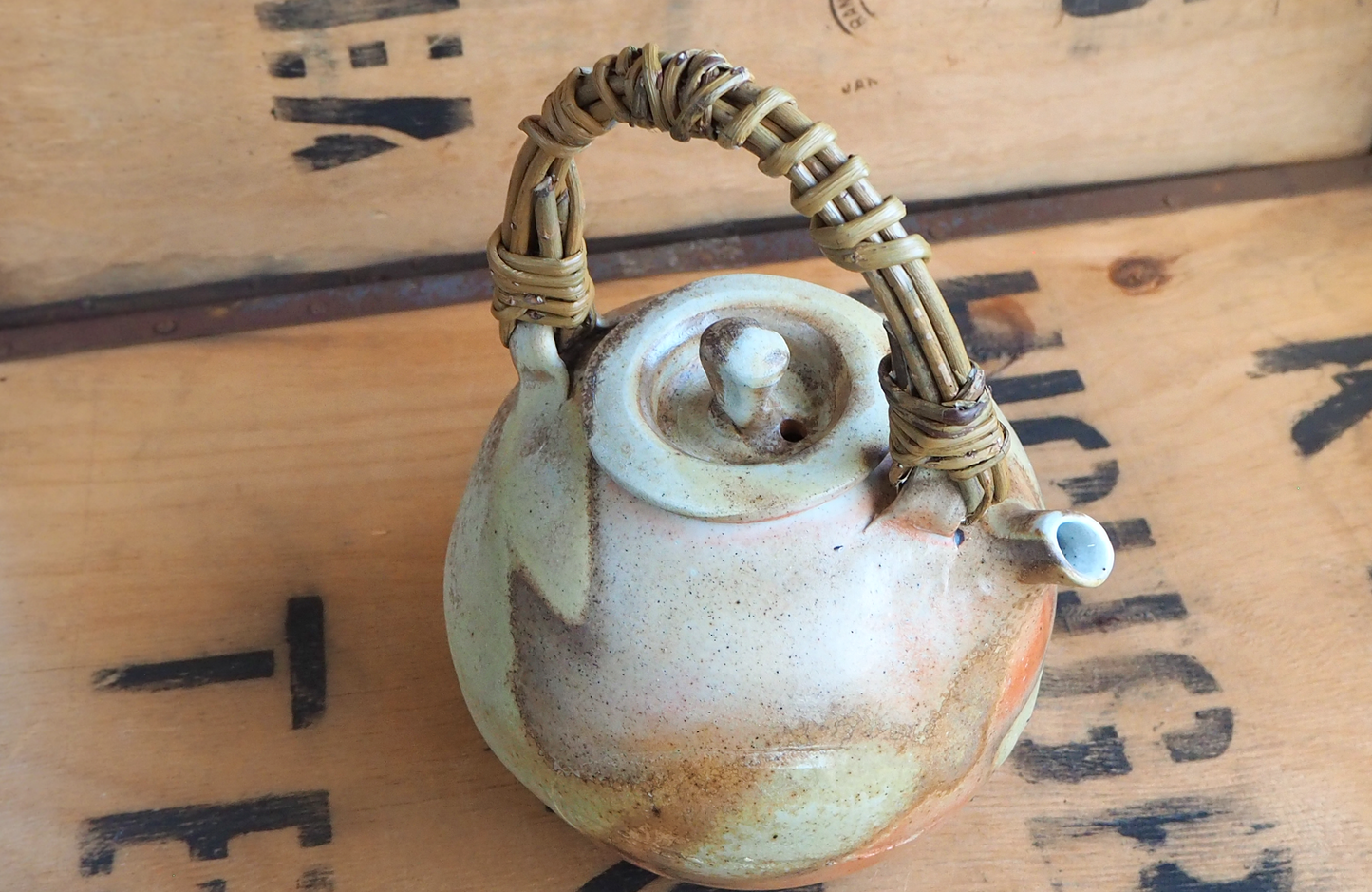 Woodfired Porcelain Teapot by John Mackenzie