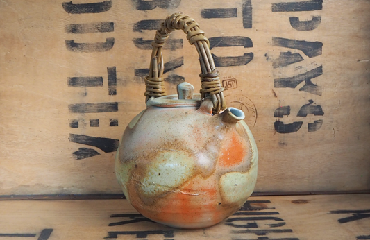 Woodfired Porcelain Teapot by John Mackenzie