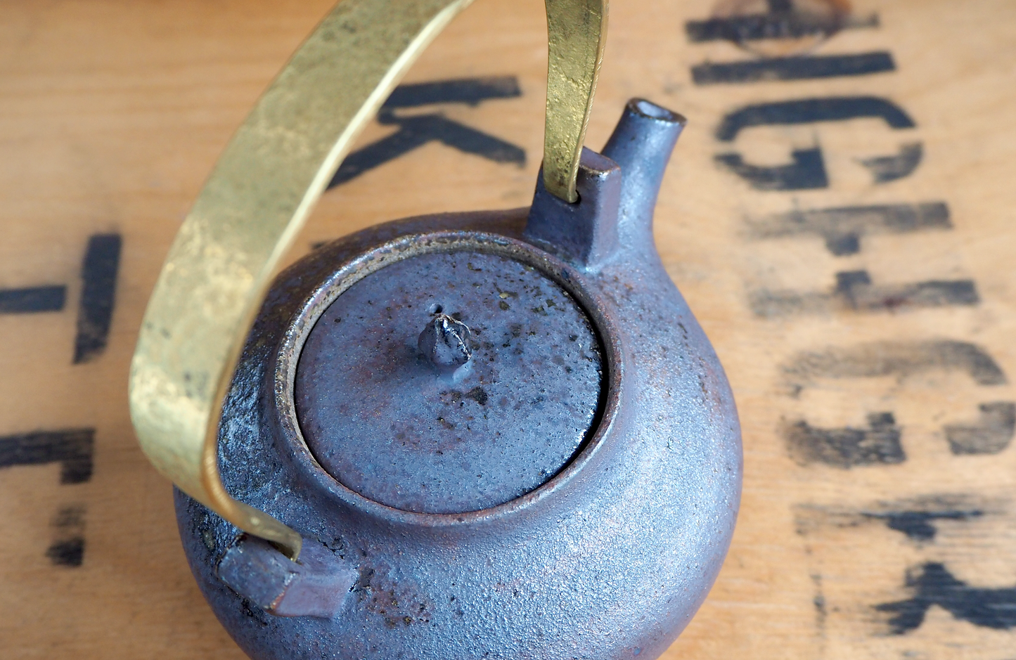 Woodfired Iron Wash Teapot by Popalini & Jezando