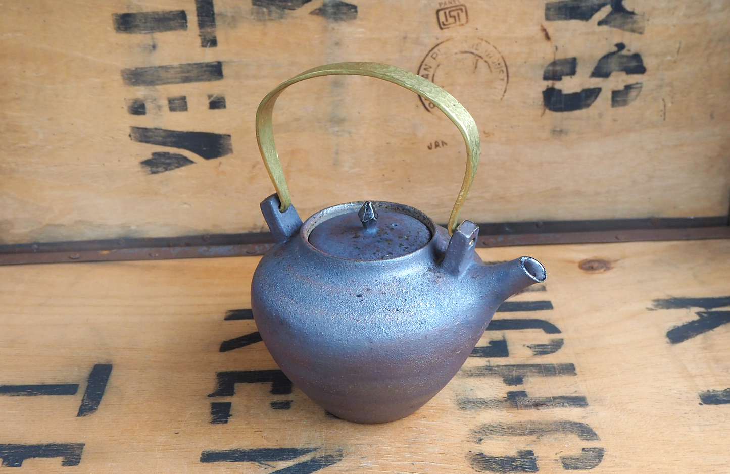 Woodfired Iron Wash Teapot by Popalini & Jezando