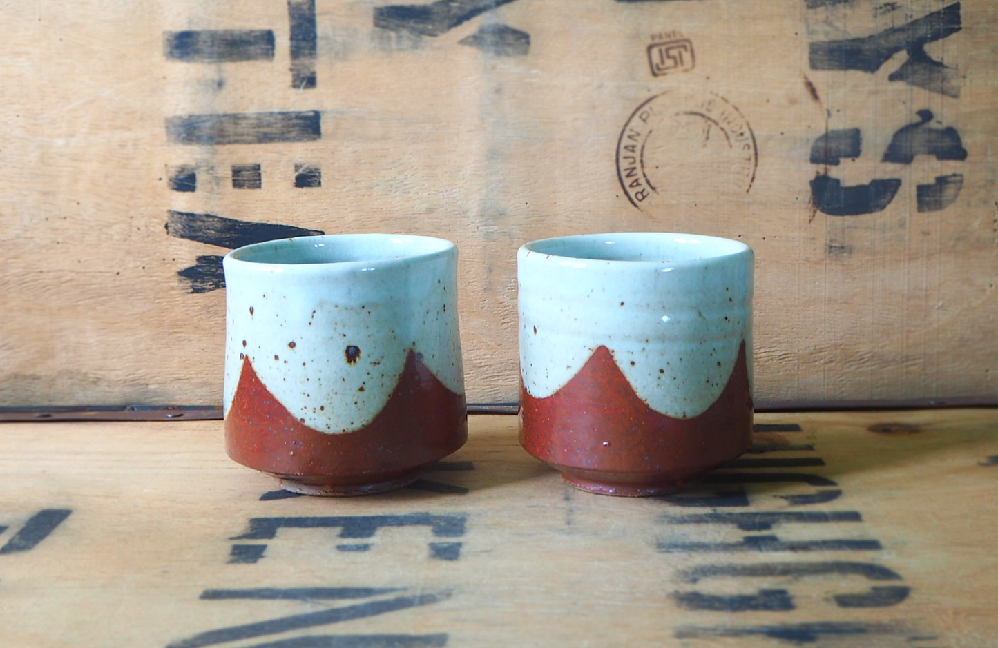 Shino & Dolomite Yunomi by The Leach Pottery
