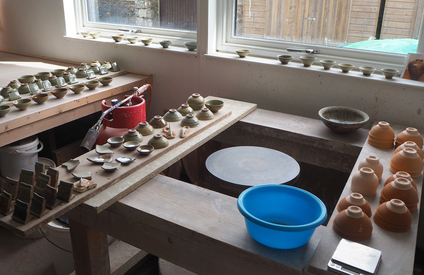 Experimental Tea Bowl (Kaki 2) by Charlie Collier