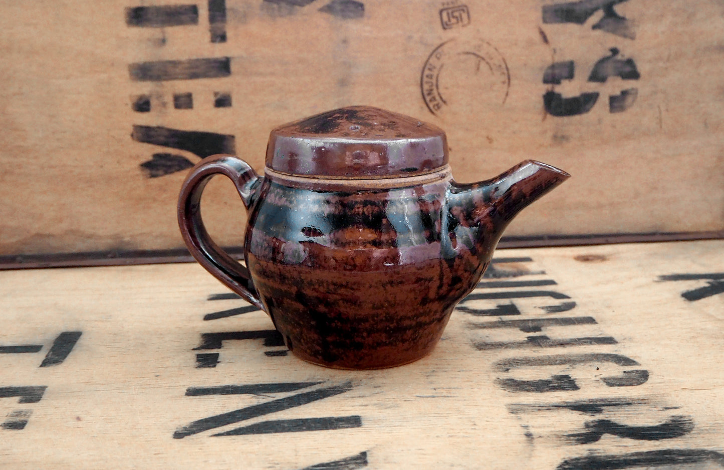 Tenmoku Teapot (1-2 cup) by Jack Welbourne