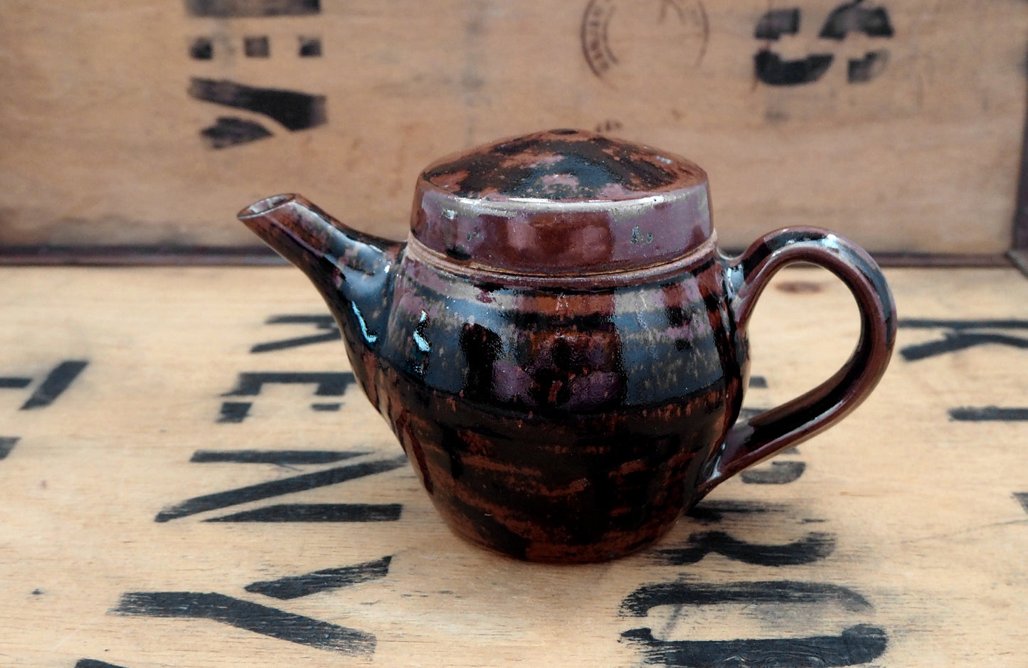 Tenmoku Teapot (1-2 cup) by Jack Welbourne