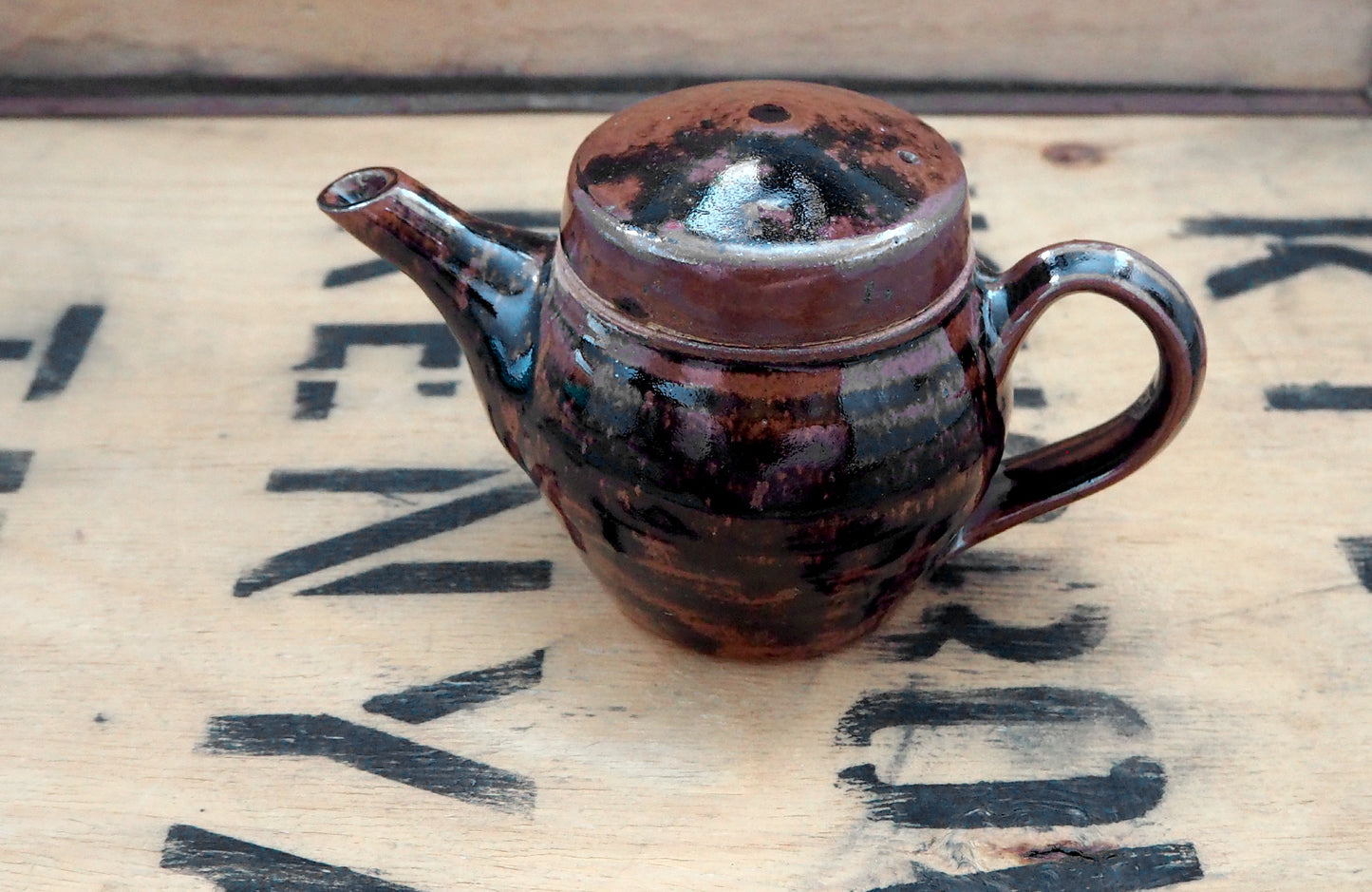 Tenmoku Teapot (1-2 cup) by Jack Welbourne