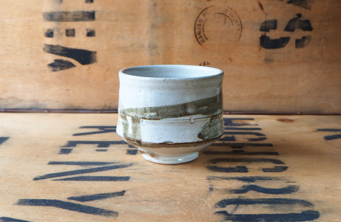 Ash Glaze Tea Bowl (2) by Nicola Gillis